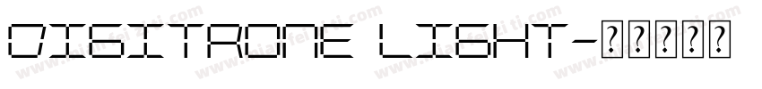 Digitrone Light字体转换